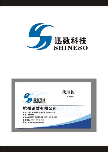 杭州迅数科技logo/名片设计
